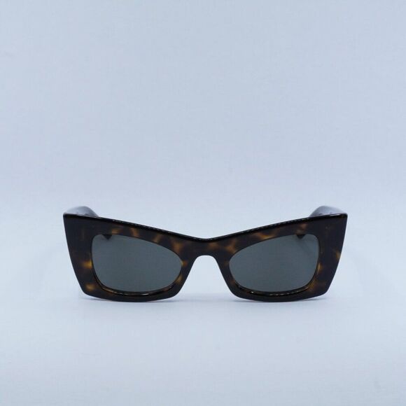 Saint Laurent SL702 002 Sunglasses - Dark Havana Frame, Grey Lenses - Picture 5 of 12